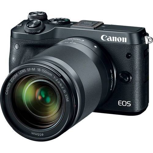Canon EOS M6 Mirrorless Digital Camera with 18-150mm Lens (Black) (On Line Only)-0