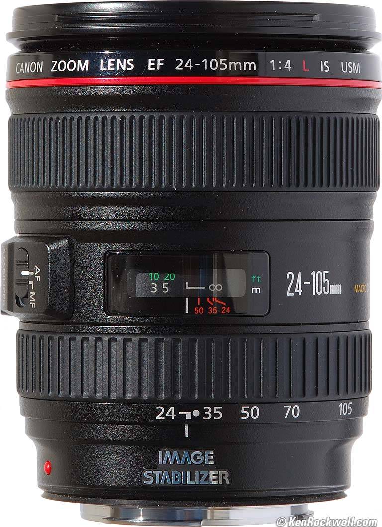 Canon zoom lens EF 24-105 f4 USM IS