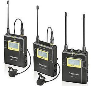 Saramonic UwMIC9 RX9+TX9+TX9 Dual UHF Wireless Microphone System