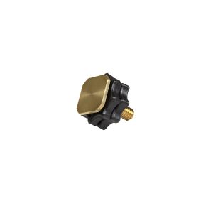 Rycote 037327 Brass Shoe Adaptor with 1/4-inch Male Thread