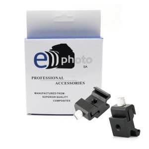E-Photographic PRO Set of 2 Universal Cold Shoes with 1/4 thread - EPHK244