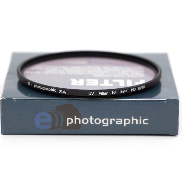 E-Photographic PRO 46mm Multicoated UV Lens Filter-German HD B270 Schott Optics