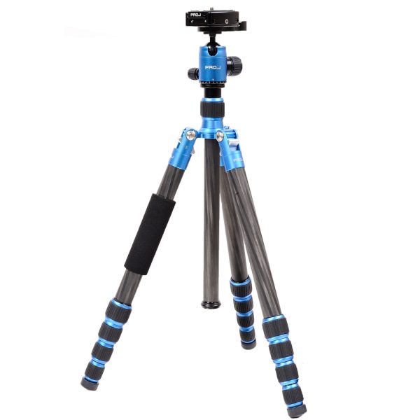 Jenova PRO.J Professional Carbon Travel Tripod with 8kg Capacity - Blue 45834BL
